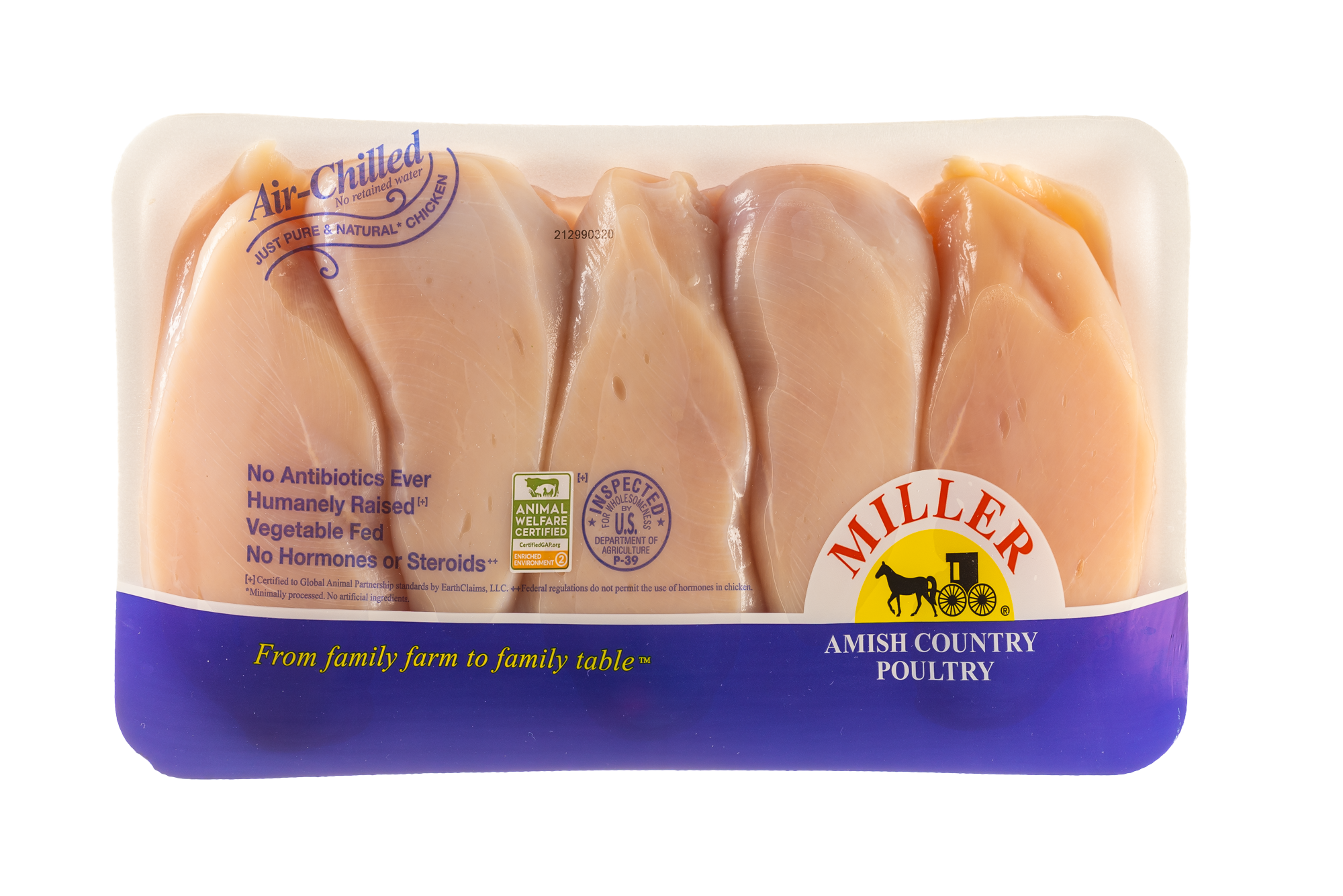 Air-Chilled Skinless Breasts - 5pk